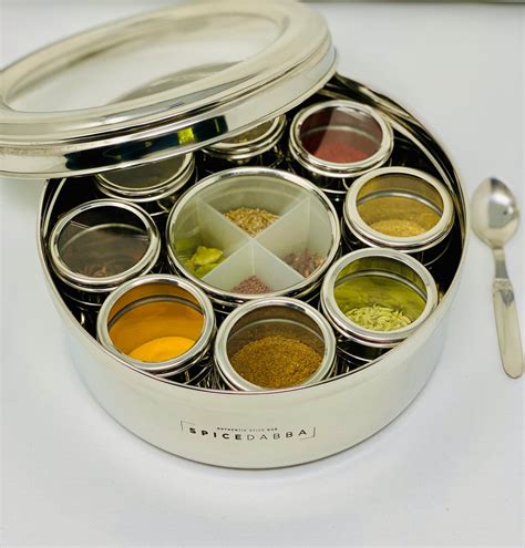 spice box steel|stainless steel spice tins.